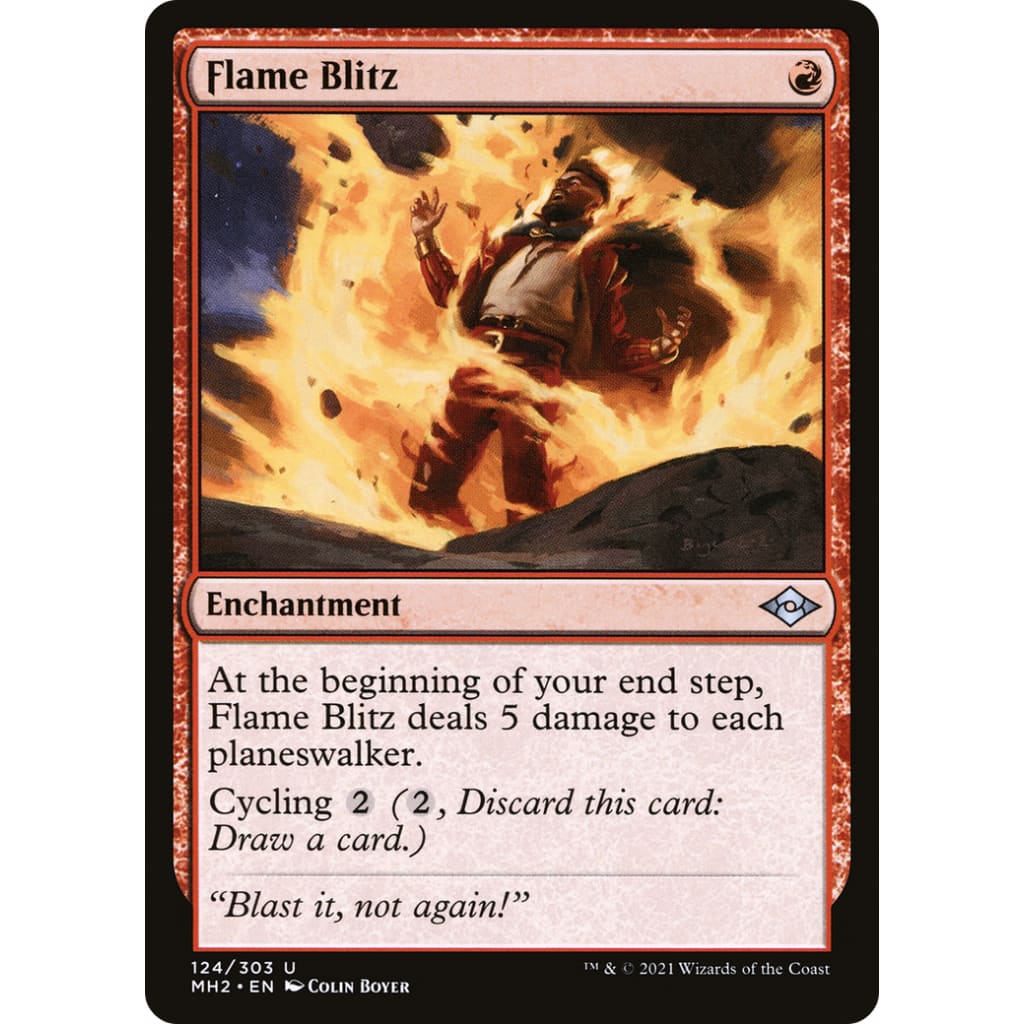 Flame Blitz (MH2-124) Foil - Single