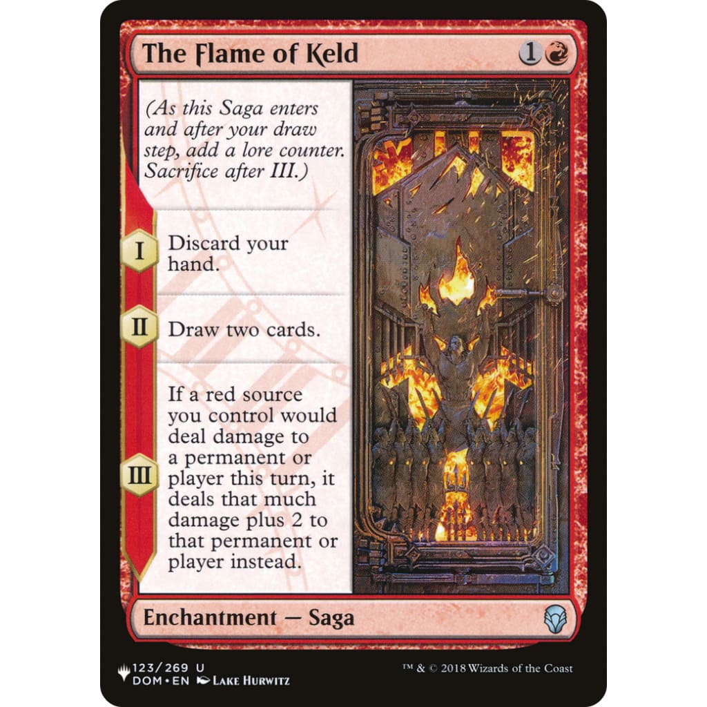 The Flame of Keld (PLST-DOM-123) - Single