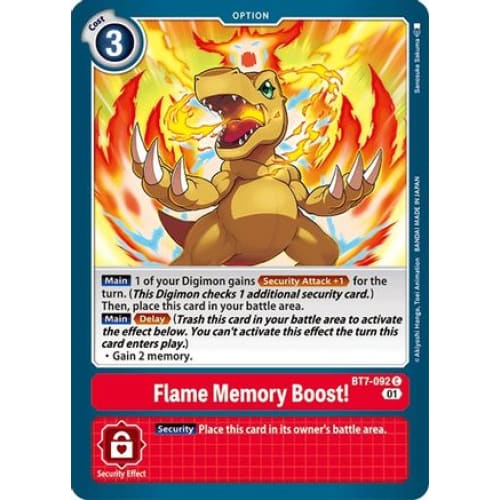 Flame Memory Boost! - BT7-092 - Common - Single