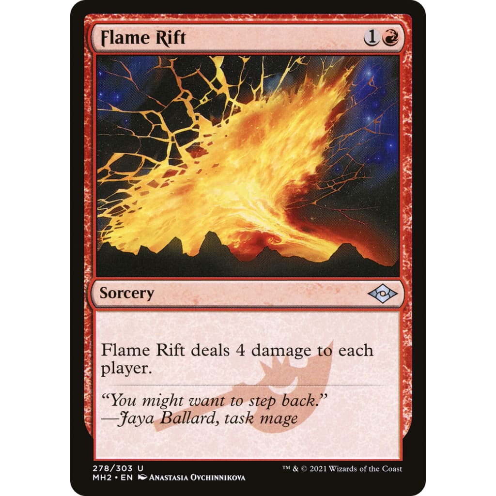 Flame Rift (MH2-278) Etched Foil - Single