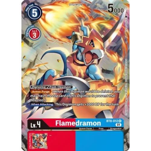 Flamedramon (Alternate Art) (BT8-012 R) Rare Foil - Single