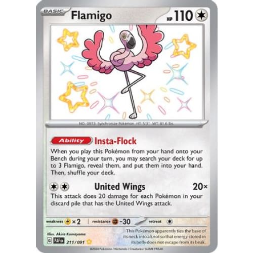 Flamigo (211) Shiny Rare Holofoil - Single