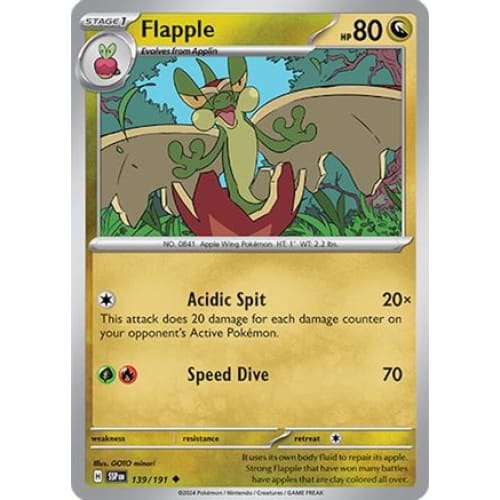 Flapple (139) Common Reverse Holofoil - Single