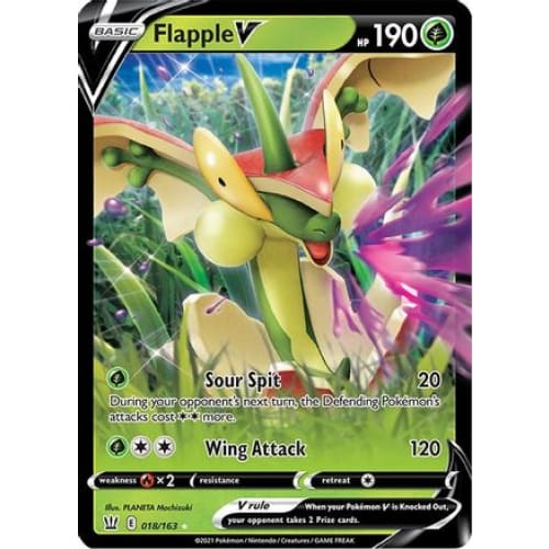 Flapple V (018/163) Holo Rare Holofoil - Single