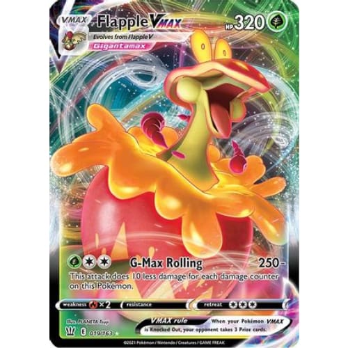 Flapple VMAX (019/163) Holo Rare Holofoil - Single