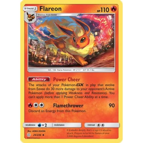 Flareon (025/236) Uncommon Reverse Holofoil - Single