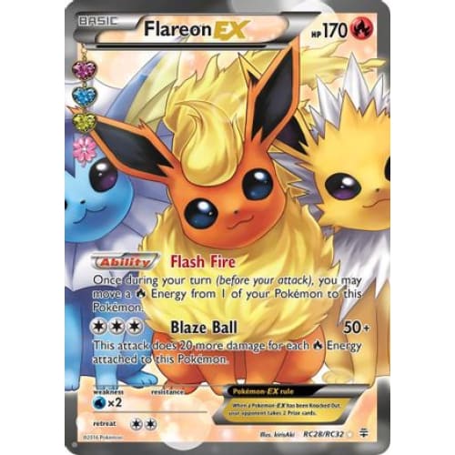 Flareon-EX (RC28/083) Ultra Rare Holofoil - Single