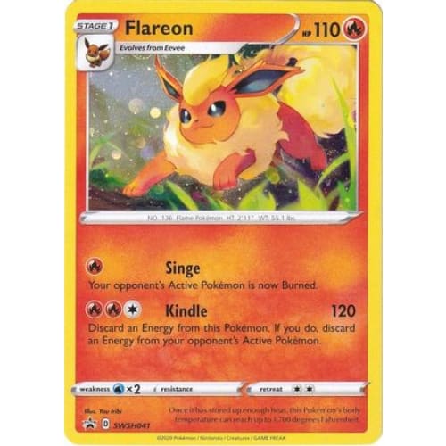 Flareon (SWSH041) Promo Holofoil - Single