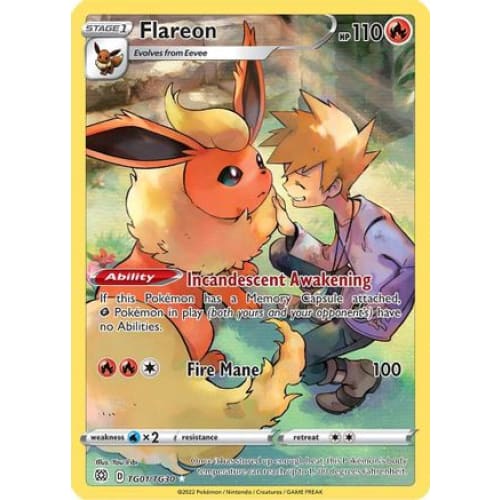 Flareon (TG01/030) Holo Rare Holofoil - Single