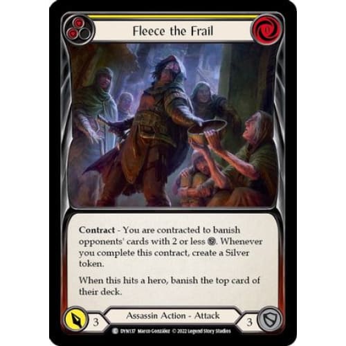 Fleece the Frail (Yellow) (DYNASTY) Rainbow Foil - Single