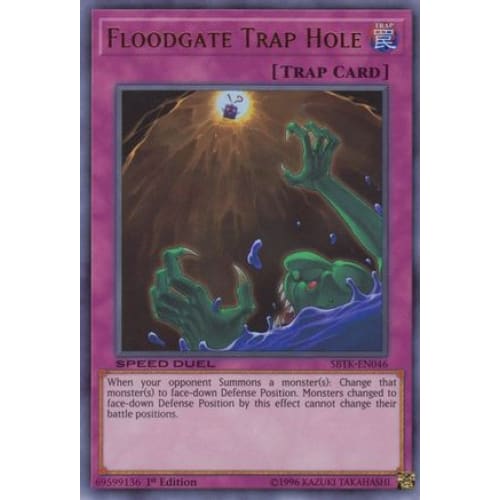 Floodgate Trap Hole (SBTK-EN046) Ultra Rare 1st Edition
