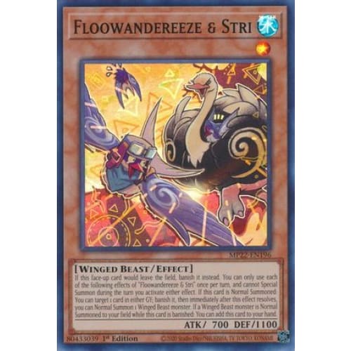 Floowandereeze & Stri (MP22-EN196) Super Rare 1st Edition