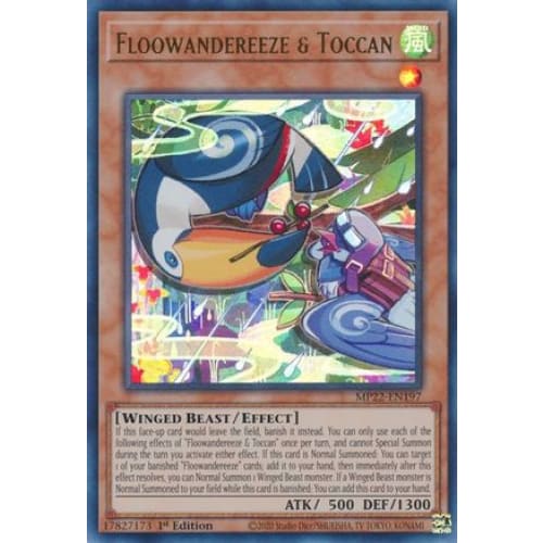 Floowandereeze & Toccan (MP22-EN197) Ultra Rare 1st Edition