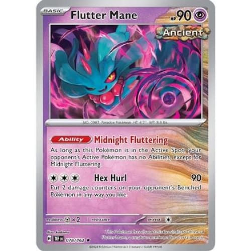 Flutter Mane (78) Rare Classic Holofoil - Single