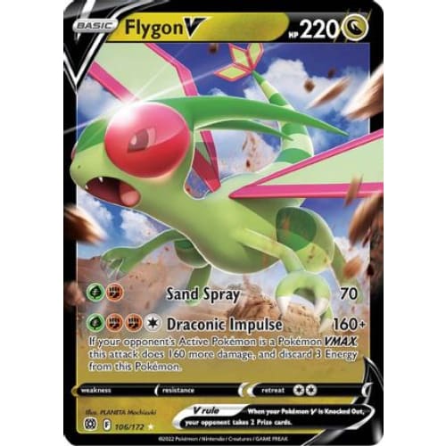 Flygon V (106/172) Holo Rare Holofoil - Single