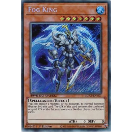 Fog King (Secret Rare) - SGX3-ENH01 Secret Rare 1st Edition