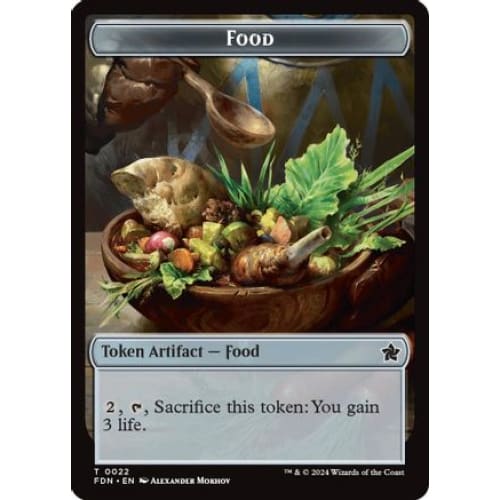 Food // Treasure Double-Sided Token (-22 23) Foil - Single