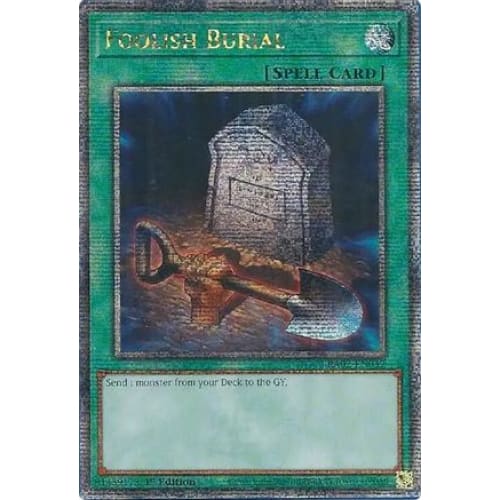 Foolish Burial (Quarter Century Secret Rare) - RA02-EN049
