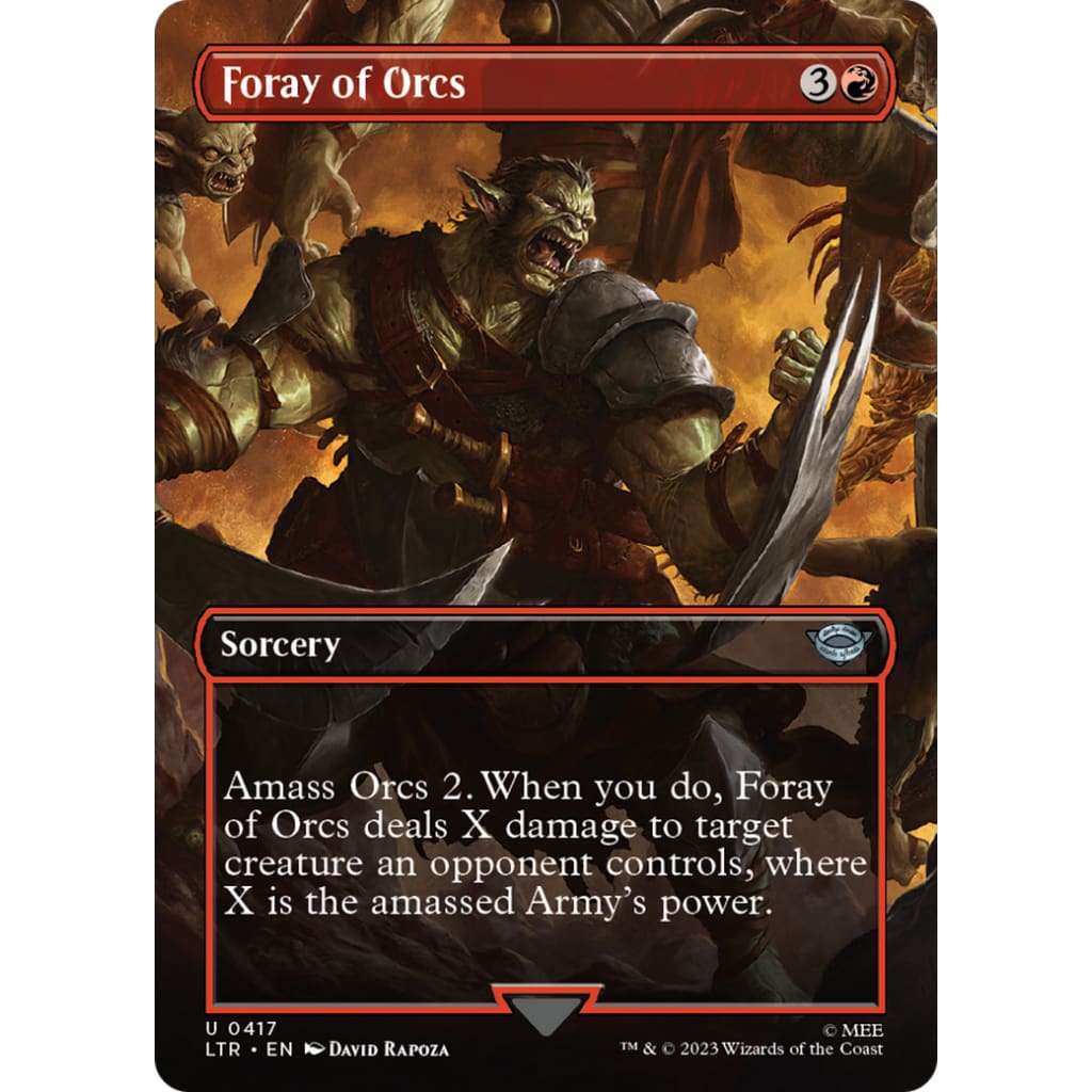 Foray of Orcs (LTR-417) (Borderless) - Single
