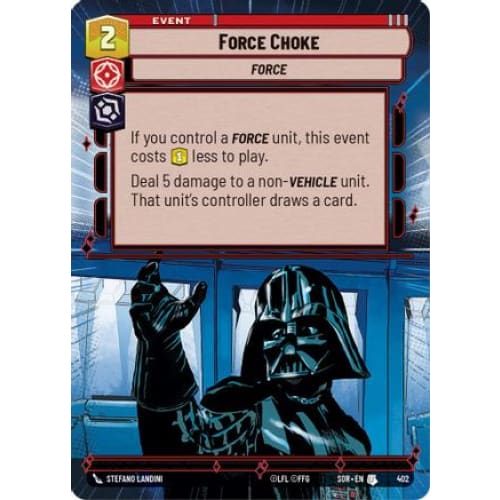 Force Choke (Hyperspace) (402/252) - Spark of Rebellion