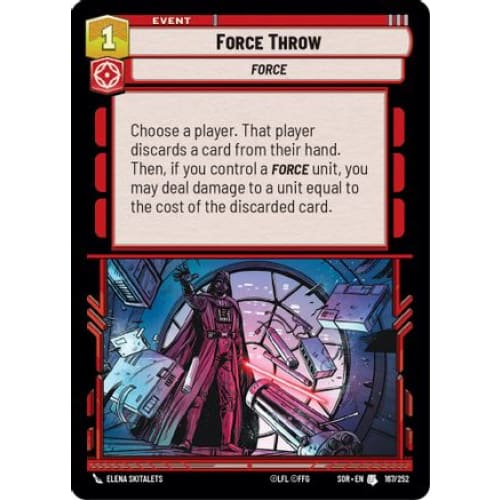 Force Throw (167/252) - Spark of Rebellion Foil - Single