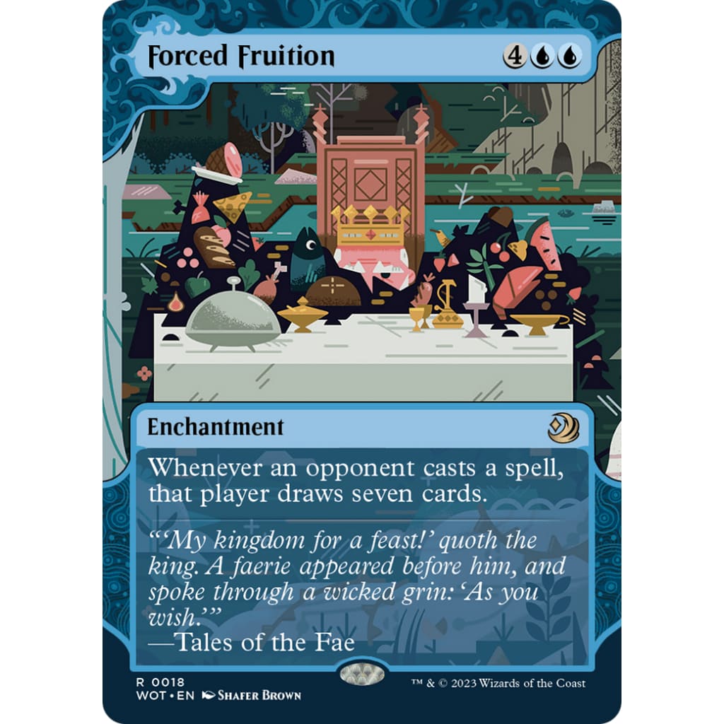 Forced Fruition (WOT-018): (Showcase) (Borderless) Foil