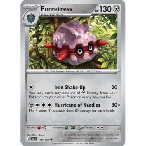Forretress (140) Uncommon Reverse Holofoil - Single