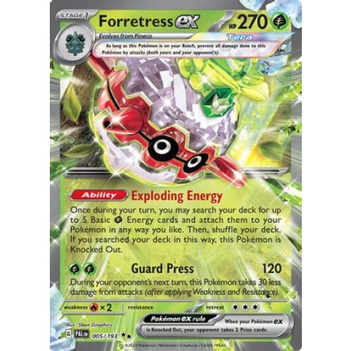 Forretress ex - 005/193 (5) Double Rare Holofoil - Single