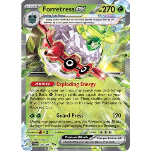 Forretress ex (2) Double Rare Holofoil - Single