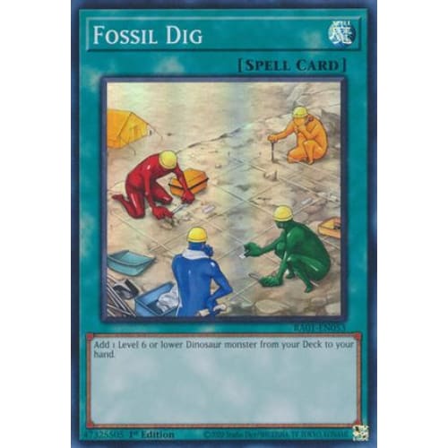 Fossil Dig - RA01-EN053 Super Rare 1st Edition - Single