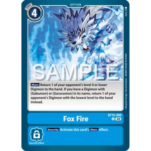 Fox Fire - BT15-090 - Common - Single