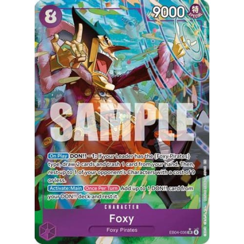 Foxy (Alternate Art) EB04-036 SR The Azure Sea’s Seven Foil