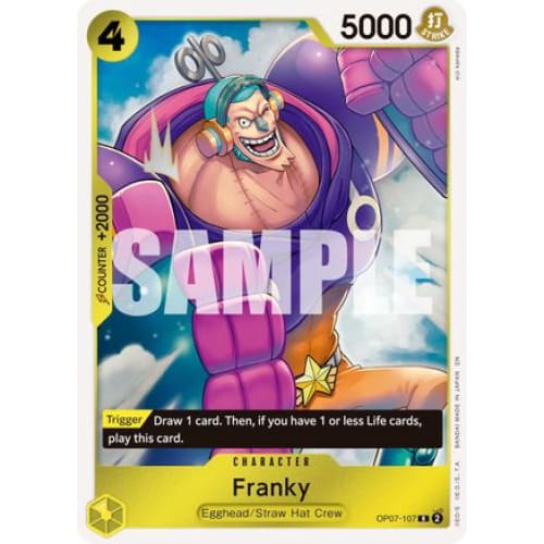 Franky - OP07-107 (Reprint) R Premium Booster -The Best-