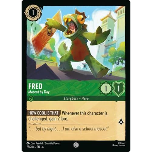 Fred - Mascot by Day (75/204) - Azurite Sea Cold Foil