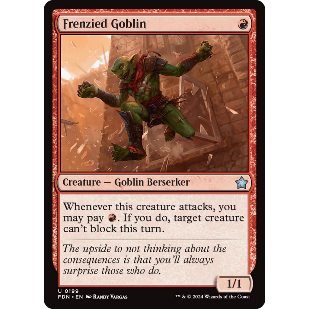 Frenzied Goblin (FDN-199) - Single