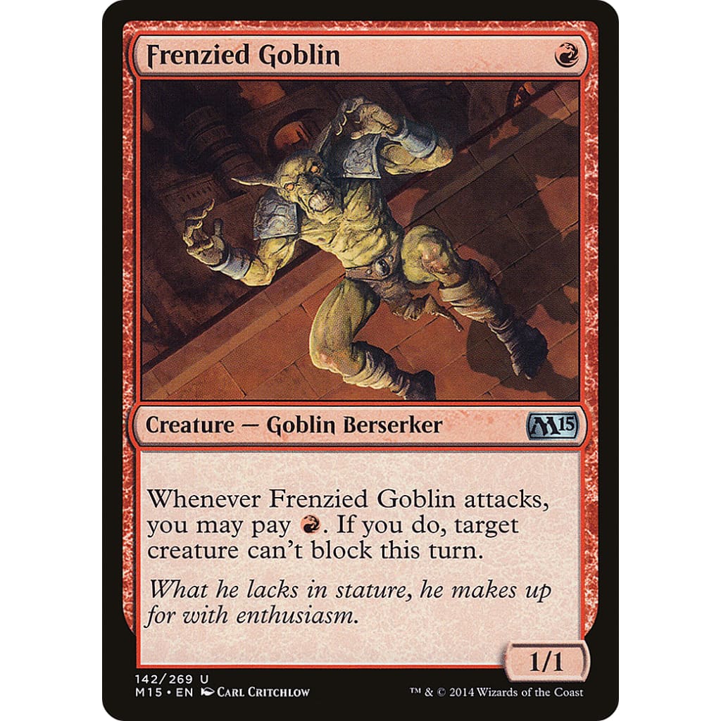 Frenzied Goblin (M15-142) Foil - Single