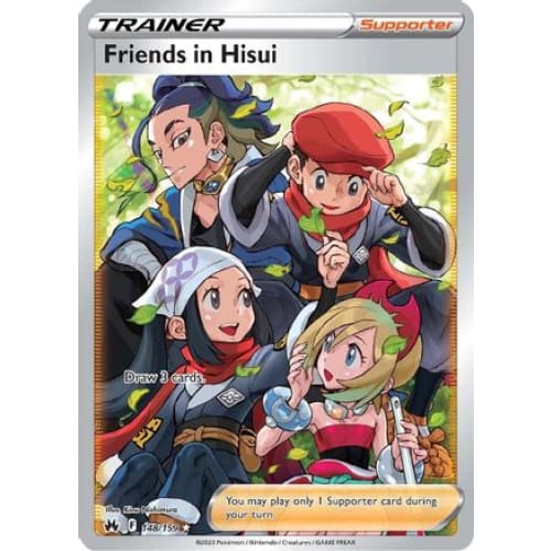Friends in Hisui (Full Art) (148) Ultra Rare Holofoil