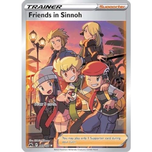 Friends in Sinnoh (Full Art) (149) Ultra Rare Holofoil
