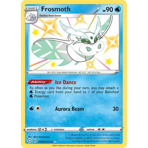 Frosmoth (SV034/122) Rare Shiny Holofoil - Single