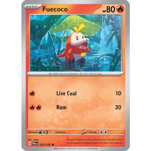 Fuecoco (23) Common Reverse Holofoil - Single