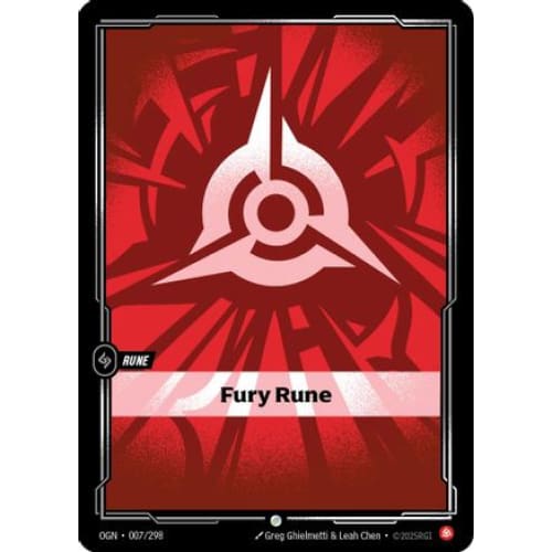 Fury Rune (007/298) - Origins - Single