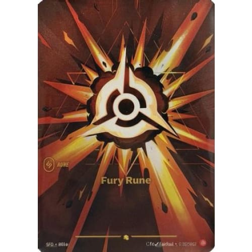 Fury Rune (Alternate Art) (R01a) - Spiritforged Foil