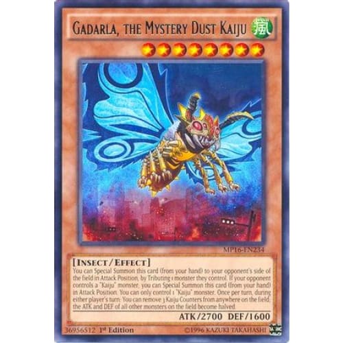 Gadarla the Mystery Dust Kaiju - MP16-EN234 Rare 1st