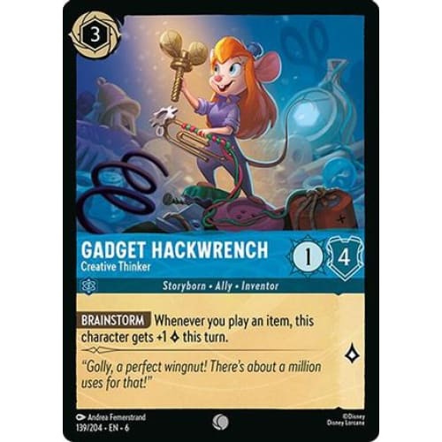Gadget Hackwrench - Creative Thinker (139/204) - Azurite