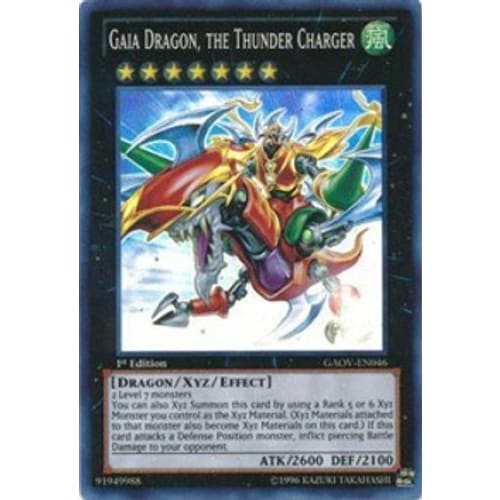 Gaia Dragon the Thunder Charger (GAOV-EN046) Super Rare 1st