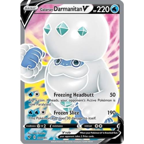 Galarian Darmanitan V (169/185) Ultra Rare Holofoil - Single
