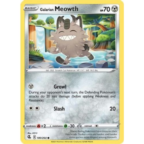 Galarian Meowth (180/264) Common - Single