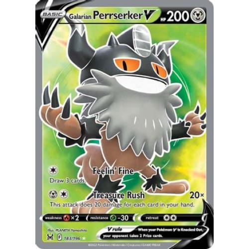 Galarian Perrserker V (183/196) Ultra Rare Holofoil - Single