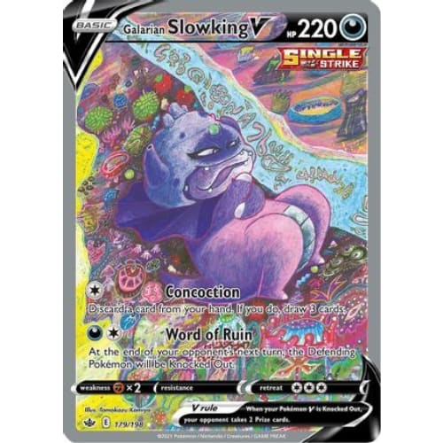Galarian Slowking V (179/198) Ultra Rare Holofoil - Single