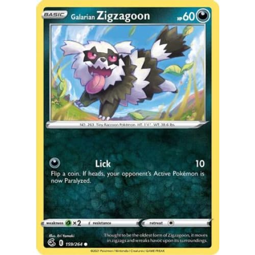 Galarian Zigzagoon (159/264) Common Reverse Holofoil